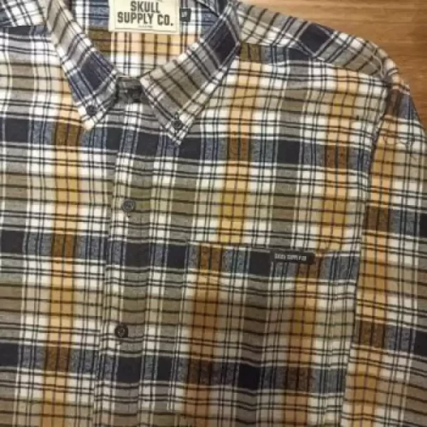 Camisa CNC Leñadora Beige