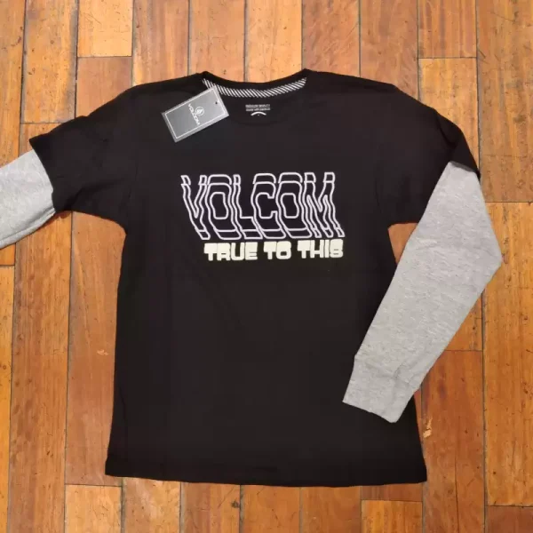 Remera Volcom Doubletake Manga Larga Kid