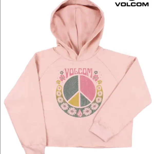 Hoodie Crop Volcom Peace Kid