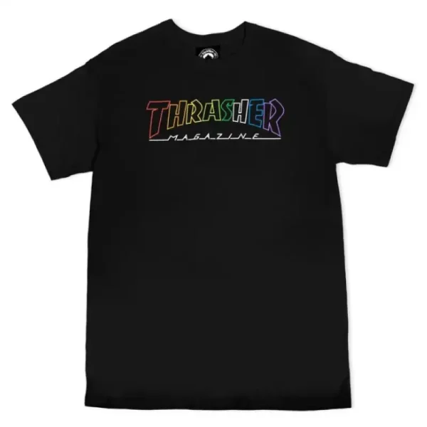 Remera Thrasher Outline rainbow Remera Thrasher Outline rainbow