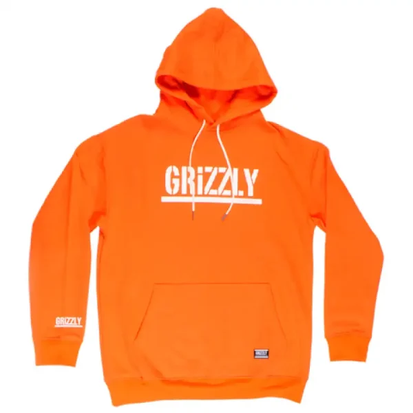Hoodie Grizzly Stamp Naranja