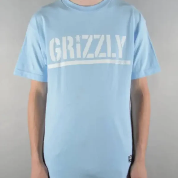 Remera Grizzly Og Stamp Celeste