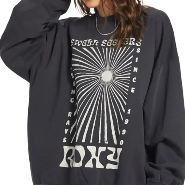 Crewneck Roxy Line Up Oversize
