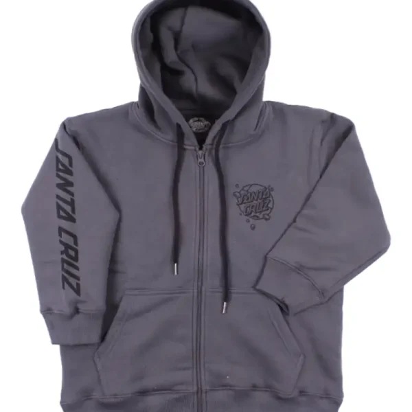 Hoodie Zip Santa Cruz Os Roskopp Destruct Kid