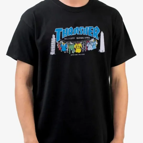 Remera Thrasher DELIVXRY X THRASHER
