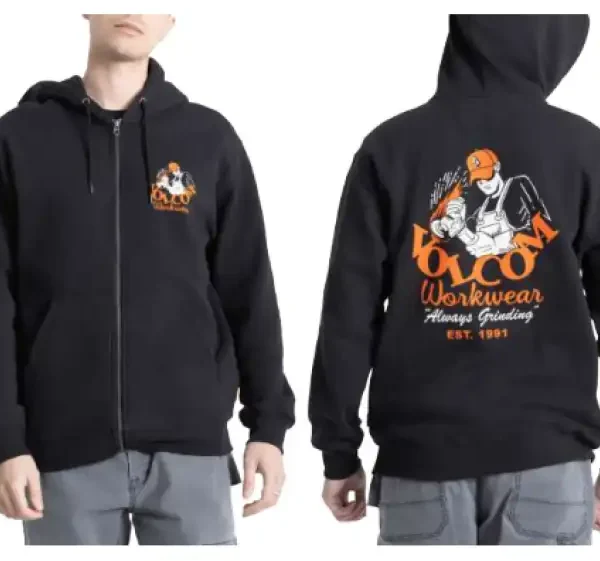 Hoodie Zip Volcom Grindit