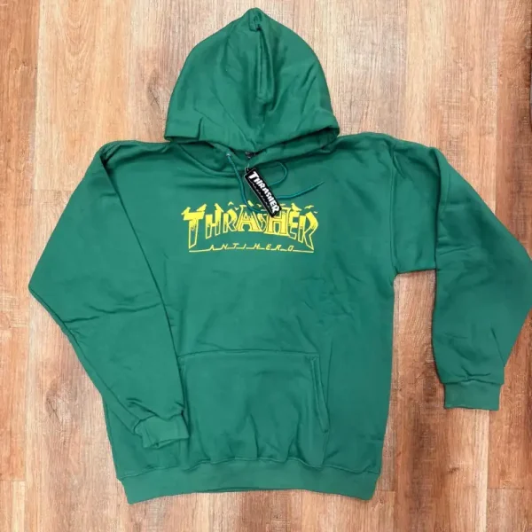 Hoodie Thrasher Pidgeot Verde Hoodie Thrasher Pidgeot Verde